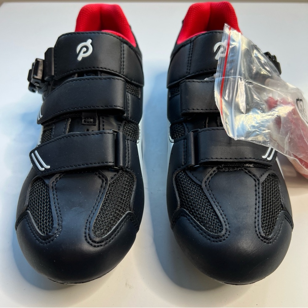 Peloton Original Cycling Shoes Womens 10 Black With Cleats